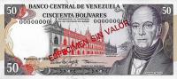 p65s from Venezuela: 50 Bolivares from 1985