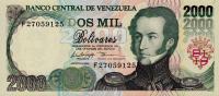 p77c from Venezuela: 2000 Bolivares from 1998