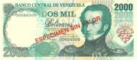 Gallery image for Venezuela p77s: 2000 Bolivares