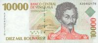 Gallery image for Venezuela p81a: 10000 Bolivares from 1998