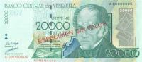 Gallery image for Venezuela p82s: 20000 Bolivares from 1998