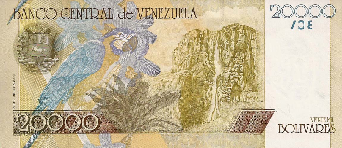 Back of Venezuela p86d: 20000 Bolivares from 2006