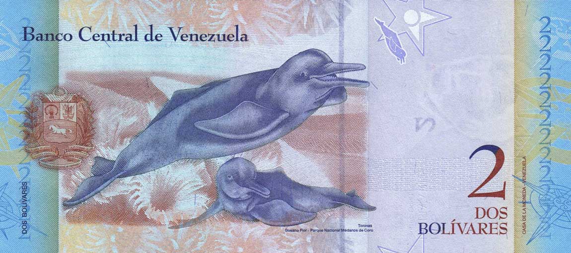 Back of Venezuela p88f: 2 Bolivares from 2013