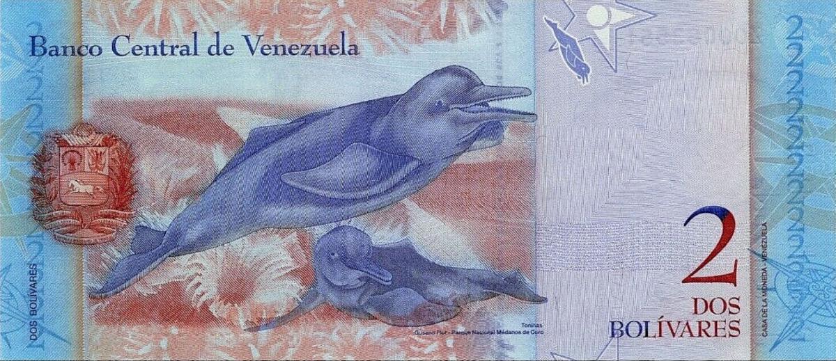 Back of Venezuela p88r: 2 Bolivares from 2007
