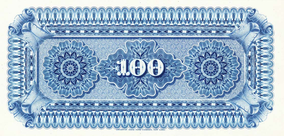 Back of Venezuela pS220p: 100 Bolivares from 1916