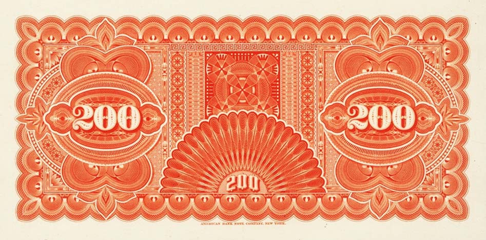 Back of Venezuela pS221p: 200 Bolivares from 1915