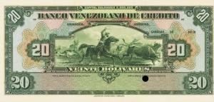 Gallery image for Venezuela pS242p: 20 Bolivares