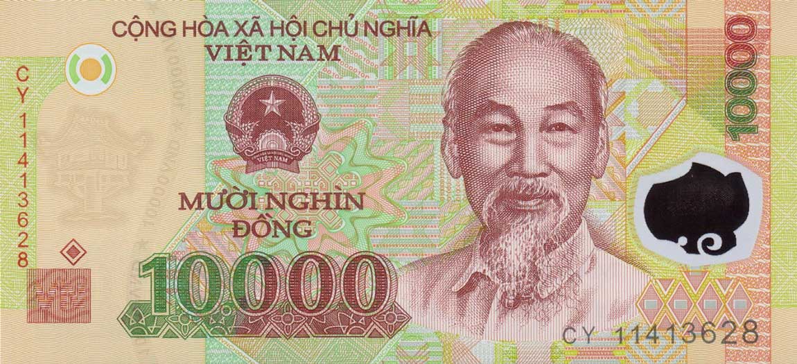 Front of Vietnam p119f: 10000 Dong from 2011