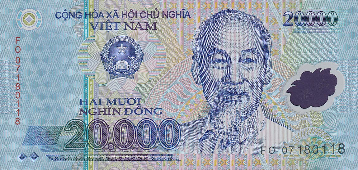 Front of Vietnam p120b: 20000 Dong from 2007