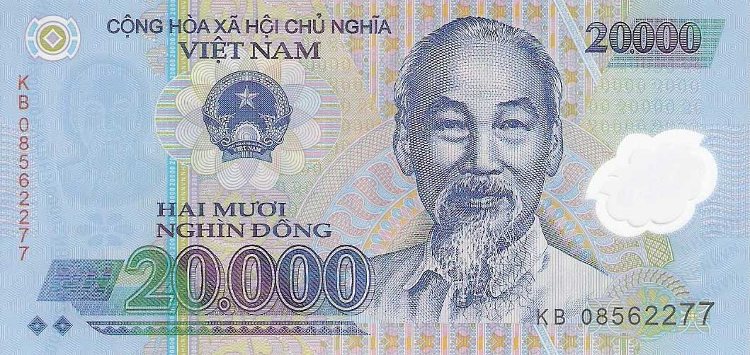 Front of Vietnam p120c: 20000 Dong from 2008