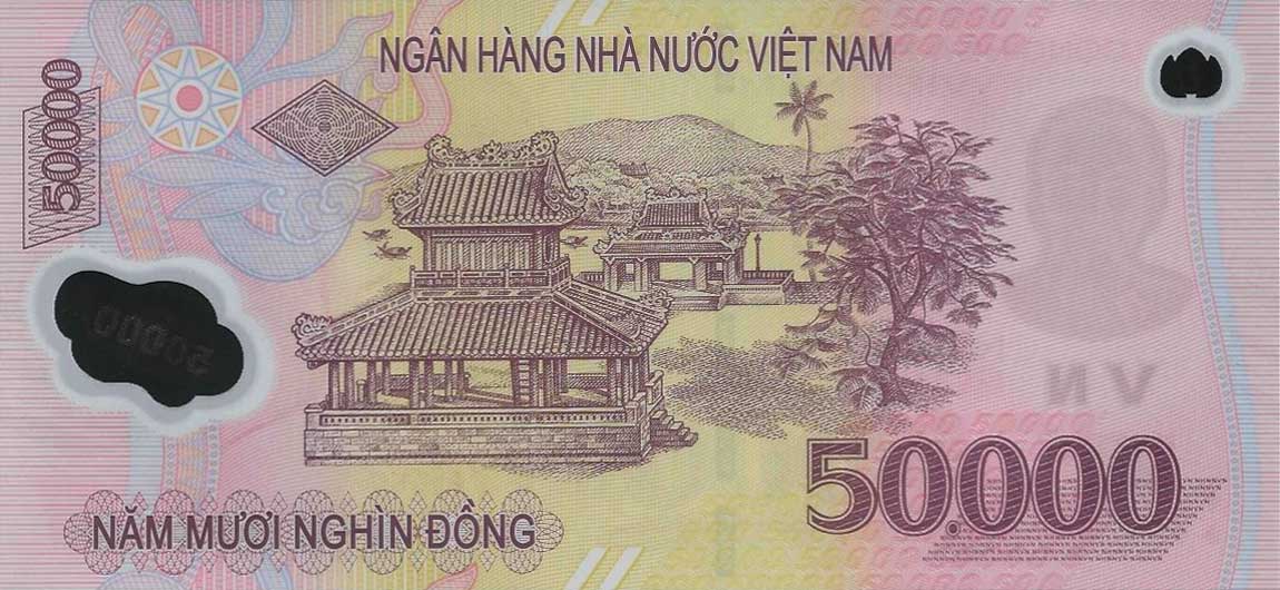 Back of Vietnam p121h: 50000 Dong from 2011