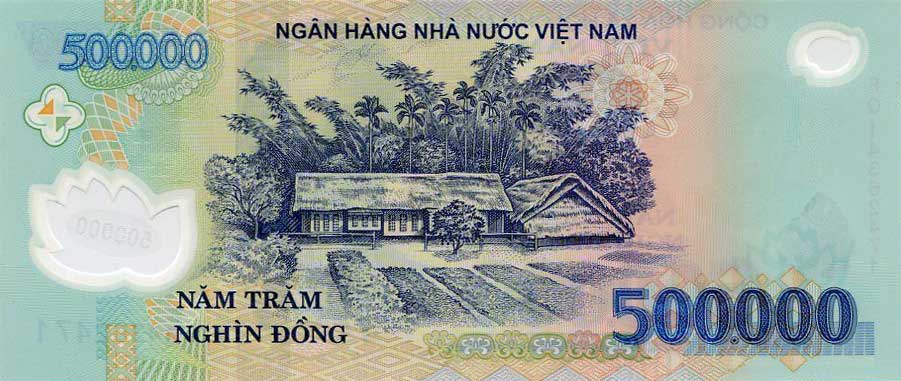 Back of Vietnam p124j: 500000 Dong from 2014