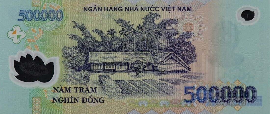 Back of Vietnam p124p: 500000 Dong from 2020