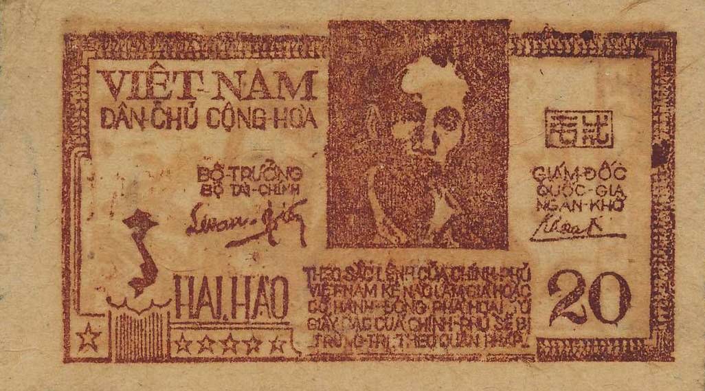 Front of Vietnam p13b: 20 Xu from 1948