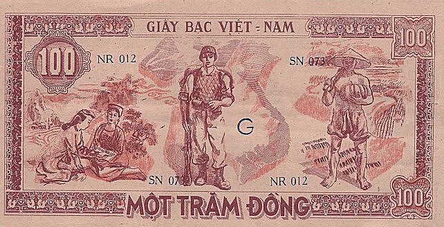 Back of Vietnam p28c: 100 Dong from 1948