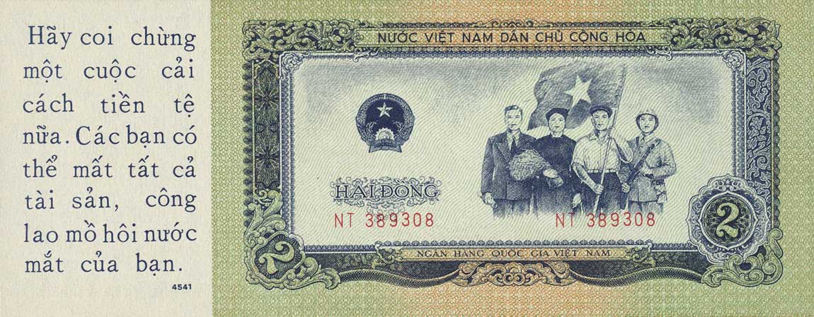 Front of Vietnam p72x: 2 Dong from 1958