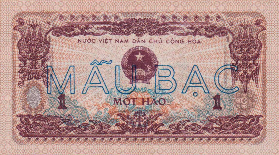 Front of Vietnam p77s1: 1 Hao from 1972