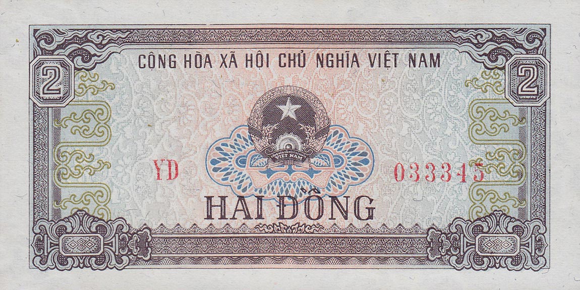 Front of Vietnam p85a: 2 Dong from 1980