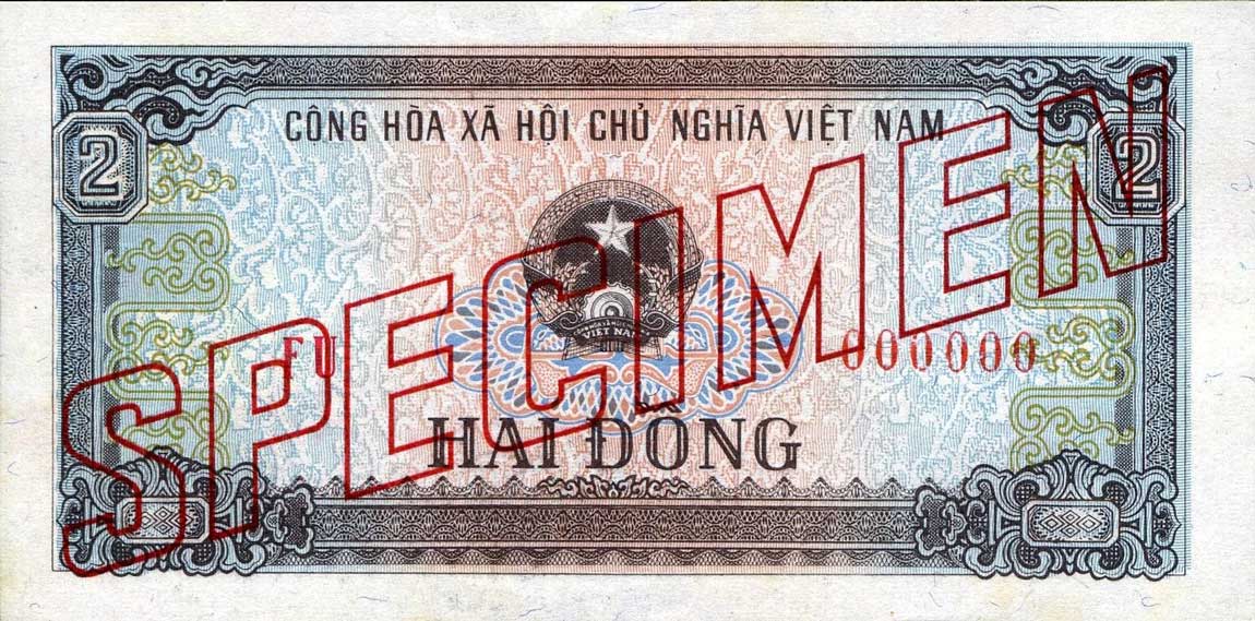 Front of Vietnam p85s: 2 Dong from 1980