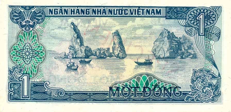 Back of Vietnam p90s: 1 Dong from 1985