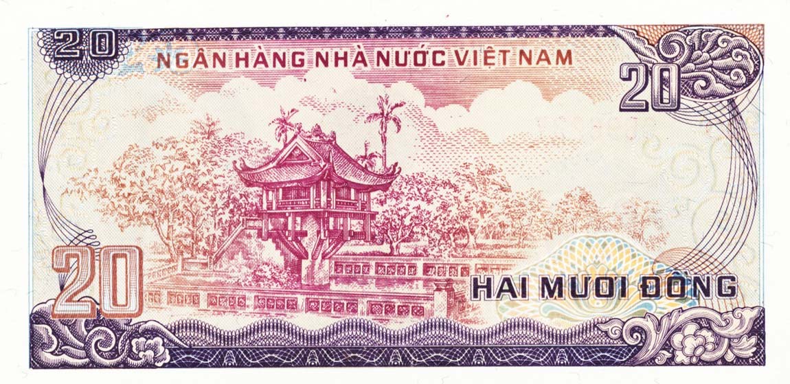 Back of Vietnam p94a: 20 Dong from 1985