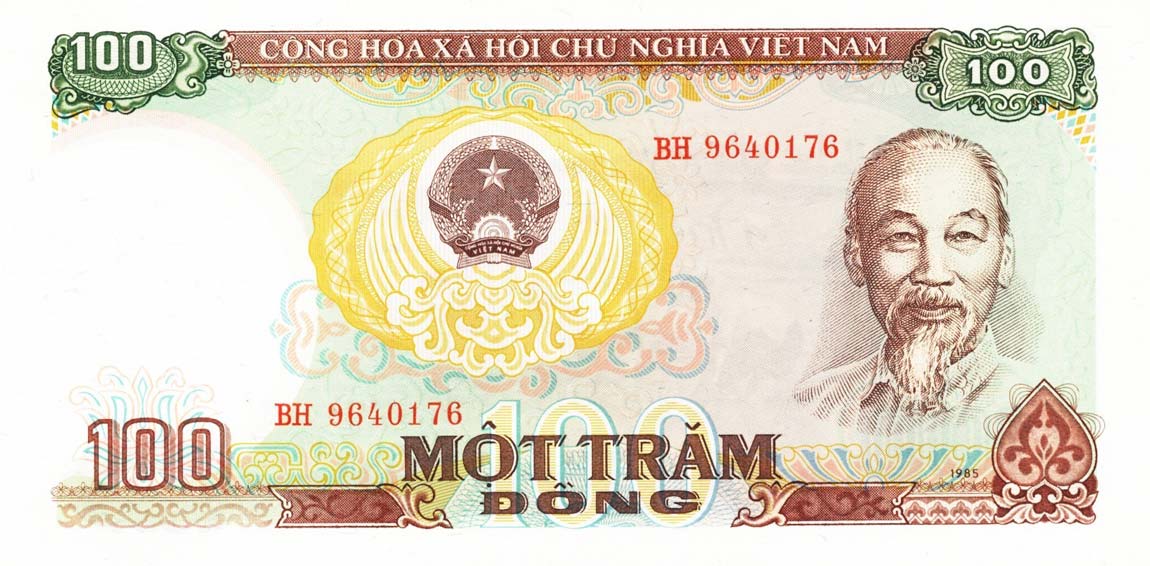 Front of Vietnam p98a: 100 Dong from 1985