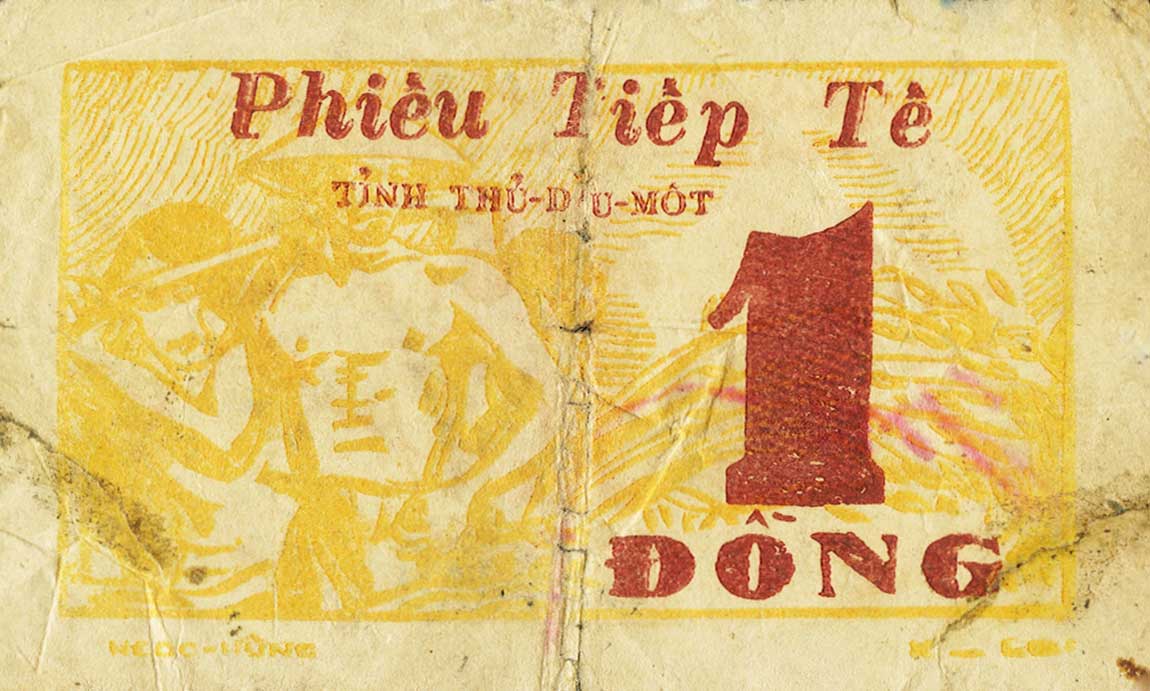 Back of Vietnam pR4a: 1 Dong from 1949