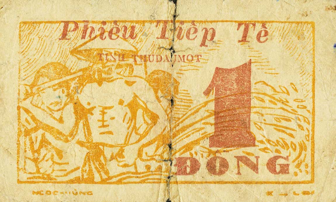 Back of Vietnam pR4b: 1 Dong from 1949