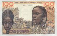 p101Aa from West African States: 100 Francs from 1961