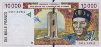 p214Bc from West African States: 10000 Francs from 1995