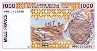 Gallery image for West African States p311Cj: 1000 Francs