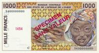 Gallery image for West African States p311Cs: 1000 Francs