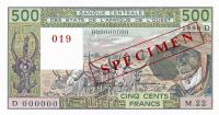 Gallery image for West African States p405Ds: 500 Francs