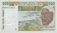 Gallery image for West African States p410Dj: 500 Francs