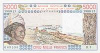 Gallery image for West African States p608Hc: 5000 Francs