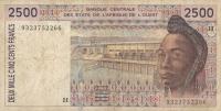 Gallery image for West African States p612Hb: 2500 Francs