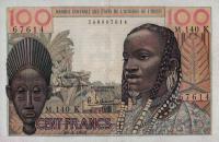 p701Kc from West African States: 100 Francs from 1961