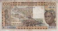 Gallery image for West African States p707Kh: 1000 Francs