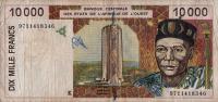 Gallery image for West African States p714Ke: 10000 Francs