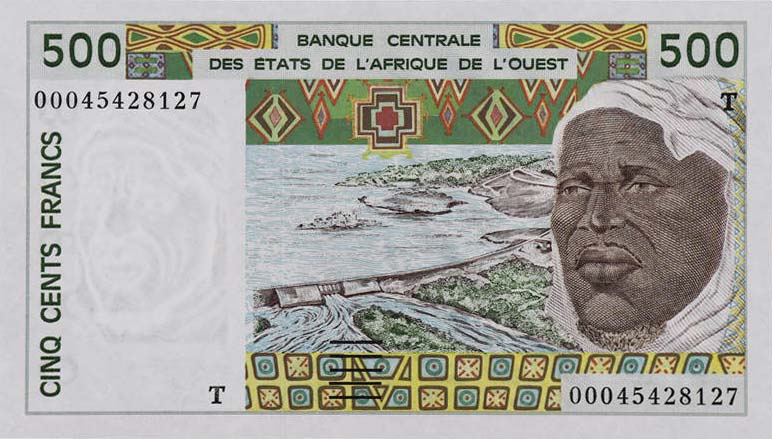 Front of West African States p810Tk: 500 Francs from 2000