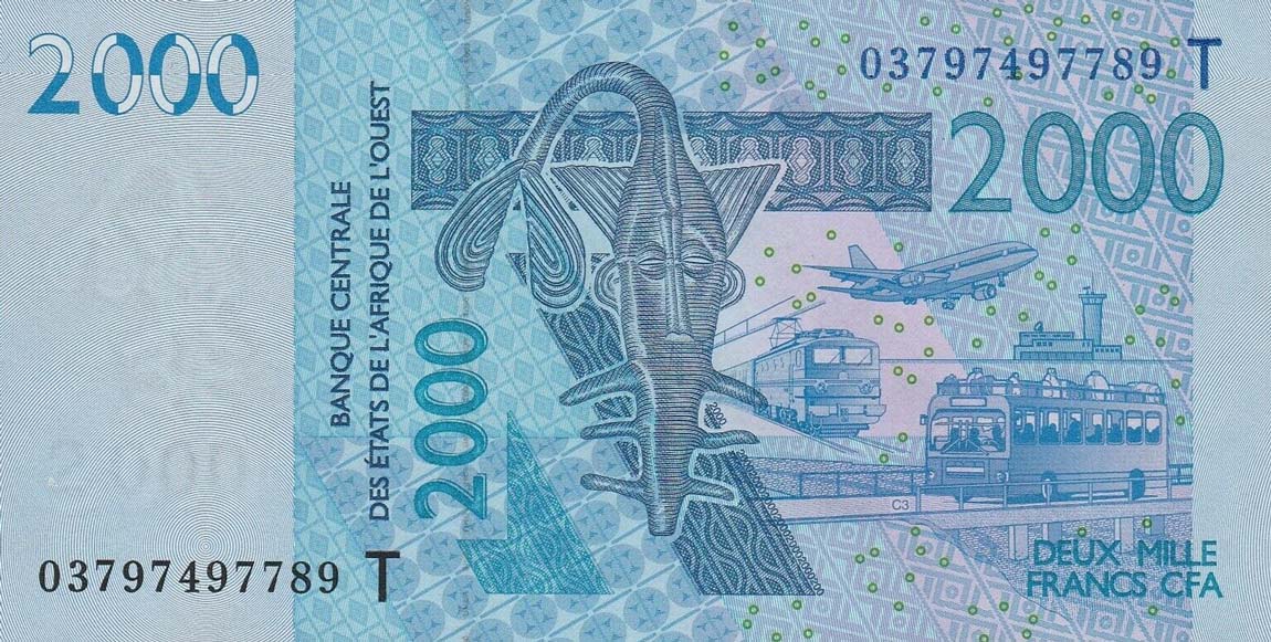 Front of West African States p816Ta: 2000 Francs from 2003