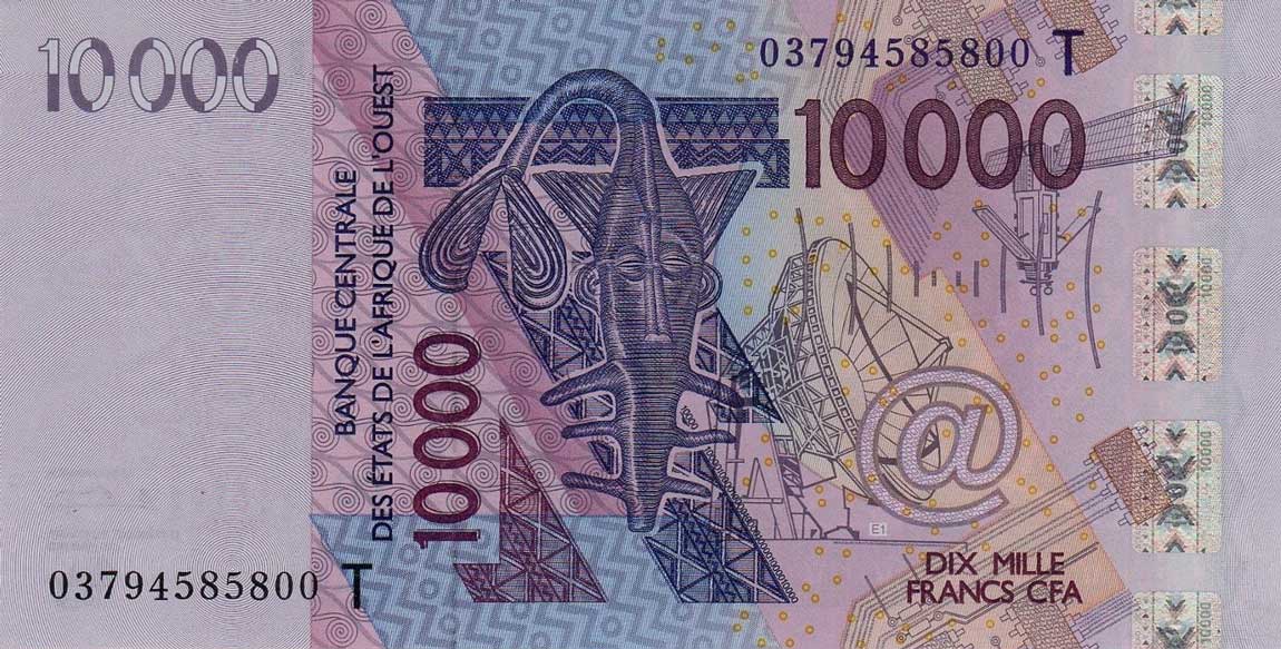 Front of West African States p818Ta: 10000 Francs from 2003