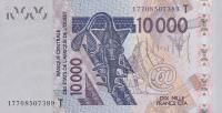 Gallery image for West African States p818Tq: 10000 Francs