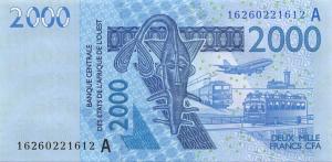 p116An from West African States: 2000 Francs from 2014