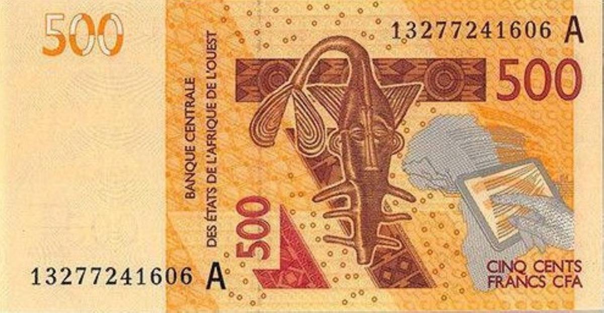 Front of West African States p119Ab: 500 Francs from 2013