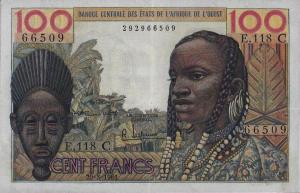 p301Ca from West African States: 100 Francs from 1961