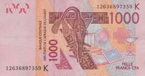 Gallery image for West African States p715Kl: 1000 Francs