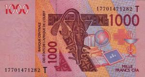 Gallery image for West African States p815Tq: 1000 Francs