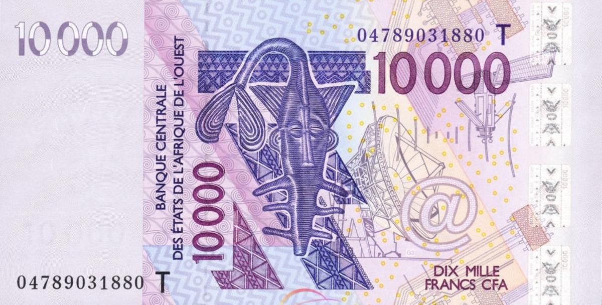 Front of West African States p818Tb: 10000 Francs from 2004