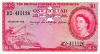 Gallery image for British Caribbean Territories p7b: 1 Dollar from 1954